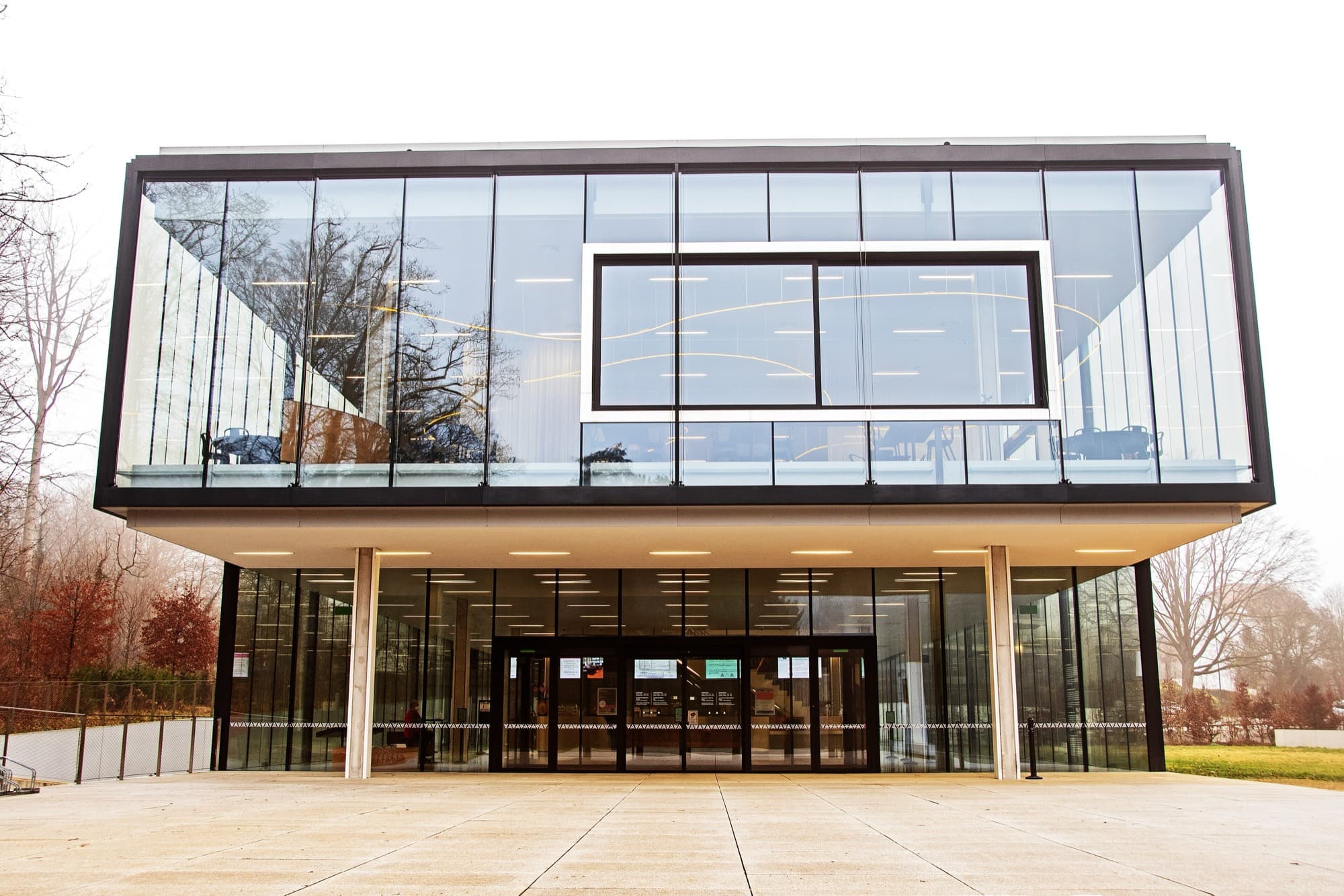 The contemporary pavilion of the Royal Museum for Central Africa, Tervuren
